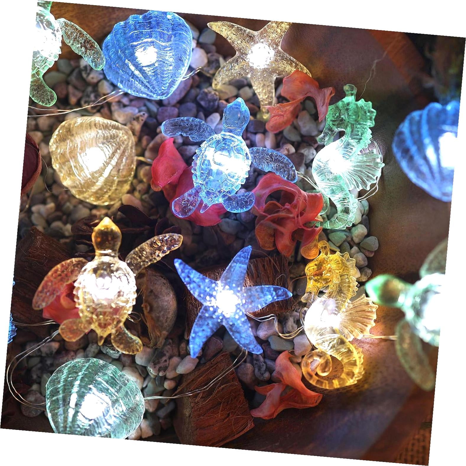 Bybiment Beach Decorative Lights, Marine Sea Life Ocean Fairy Lights ...