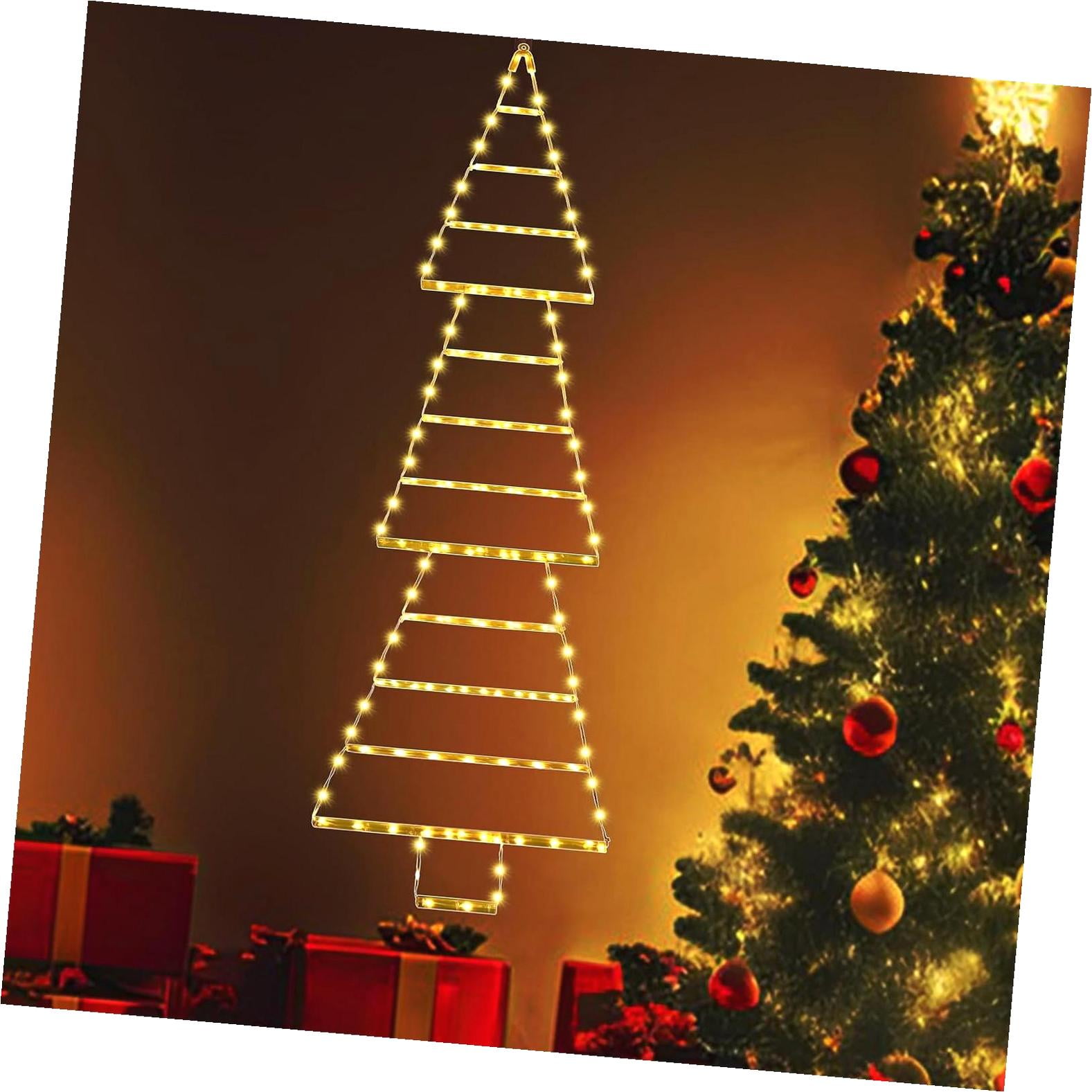 Bybiment Christmas Light, Christmas Tree Ladder Lights, 165 Bright