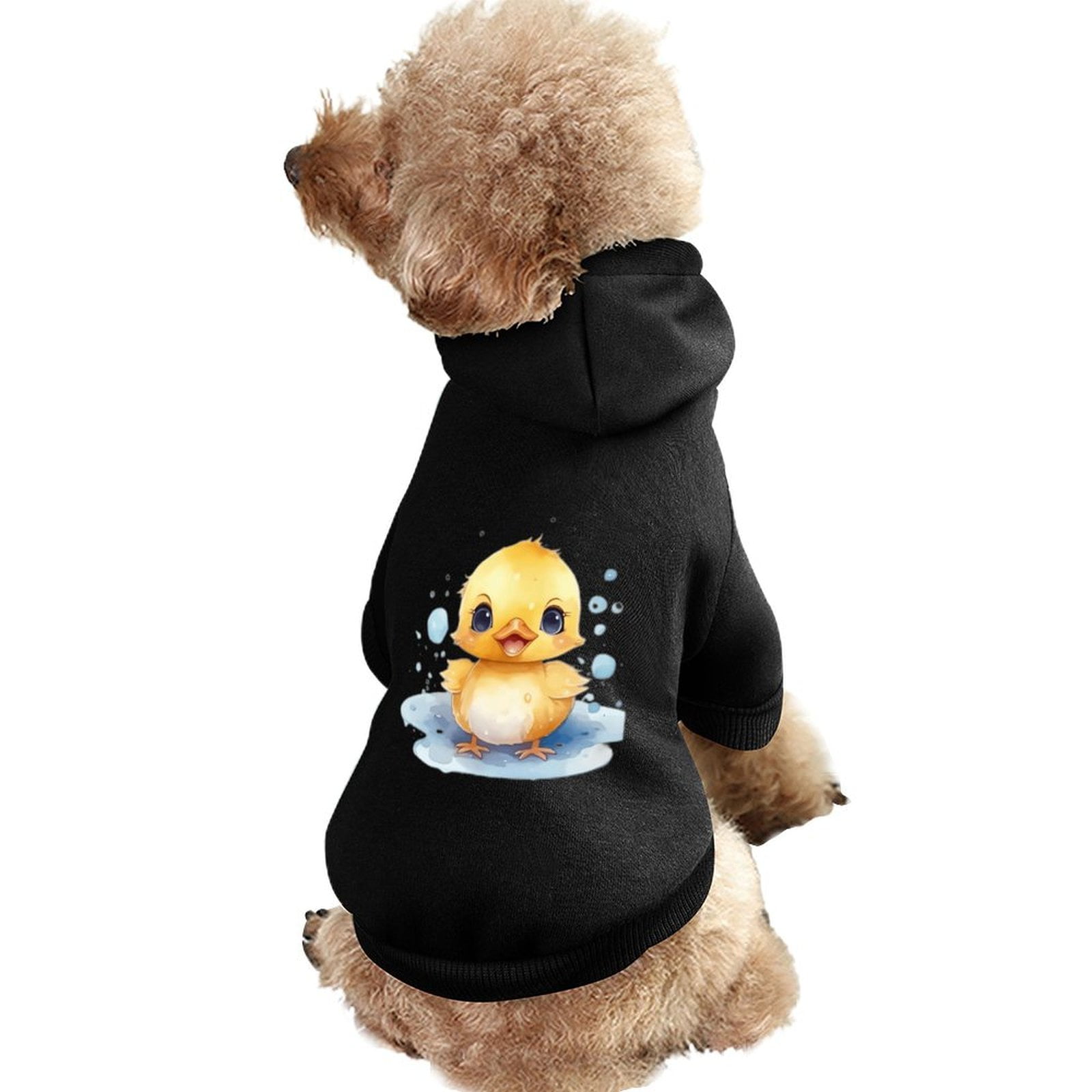 Bybiment Dog Hoodie Soft Cat Clothes, Cute Cartoon Kawaii Baby Duck Pet