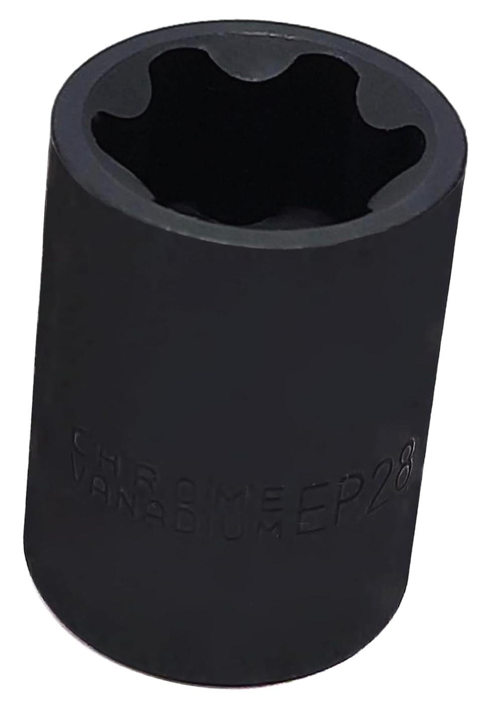 Bybiment EP Socket EP28, 1/2” drive Female External E-Torx Plus Socket ...