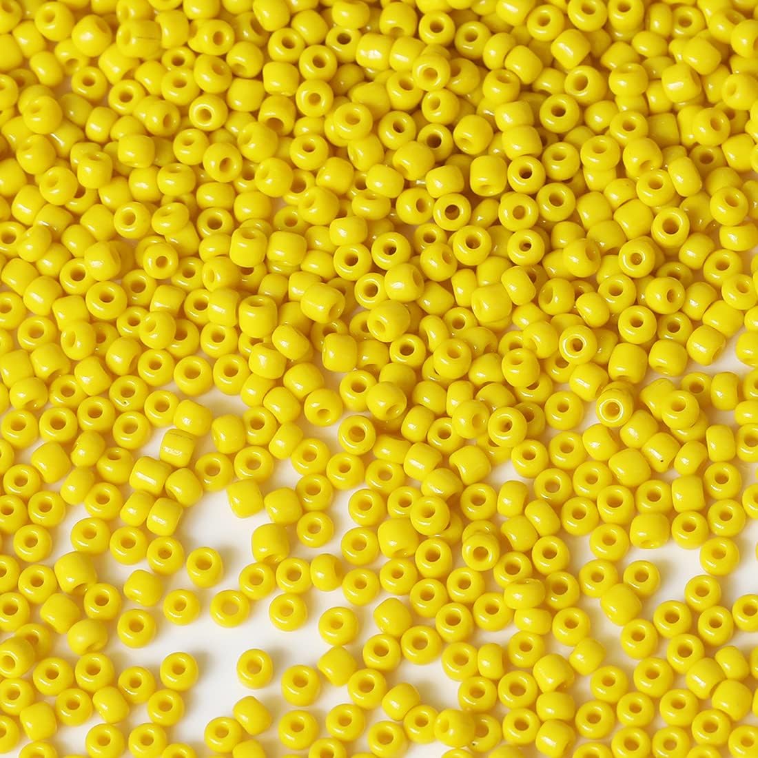 Bala&Fillic White Pearl 3mm Seed Beads About 3600pcs/100Grams in Bag, 8/0 Glass