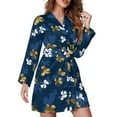 Bybiment Gold Golden Butterfly Silhouette Blue Women's Long Sleeve