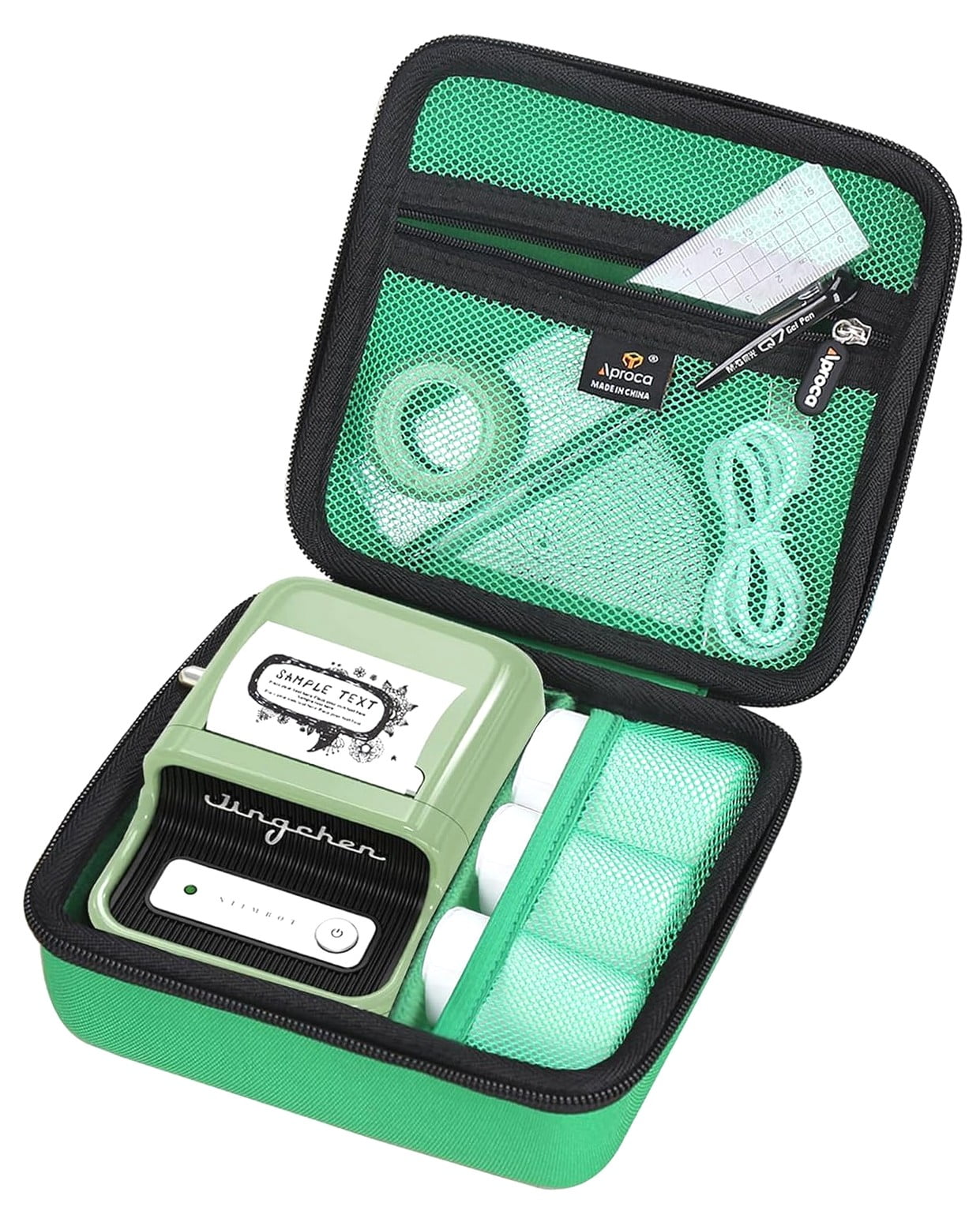 Bybiment Hard Storage Case, with NIIMBOT B21 Inkless Label Maker Label ...