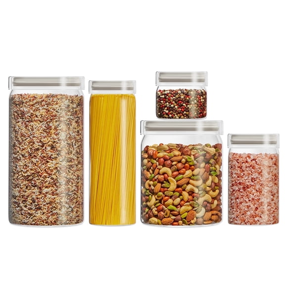 Pyrex 5-Piece Glass Canister Set