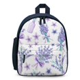 Bybiment Kids Backpack for Boy Girl, Pattern Watercolor Lavender