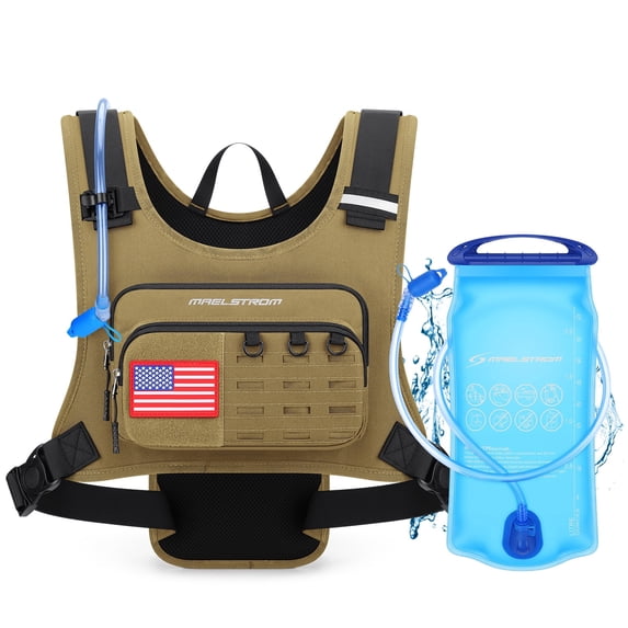 Maelstrom Running Vest for Men & Women, Detachable Hydration Pack with 2L Bladder, Breathable Backpack for Hiking, Cycling, Marathon
