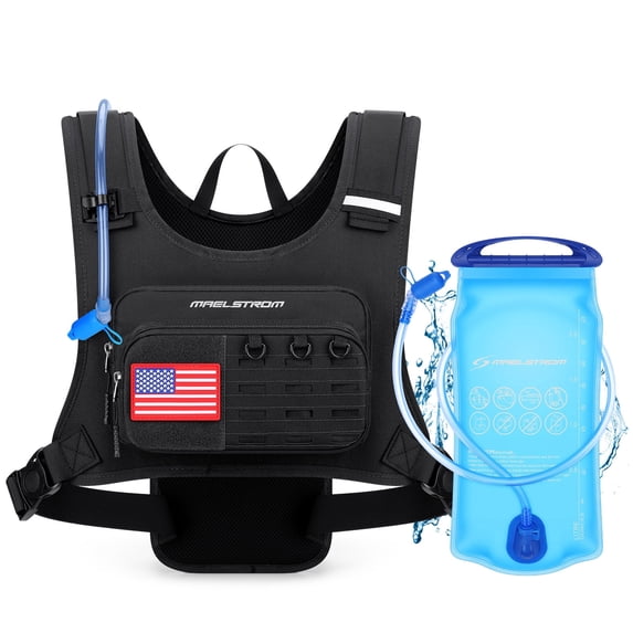 Maelstrom Running Vest for Men & Women, Detachable Hydration Pack with 2L Bladder, Breathable Backpack for Hiking, Cycling, Marathon