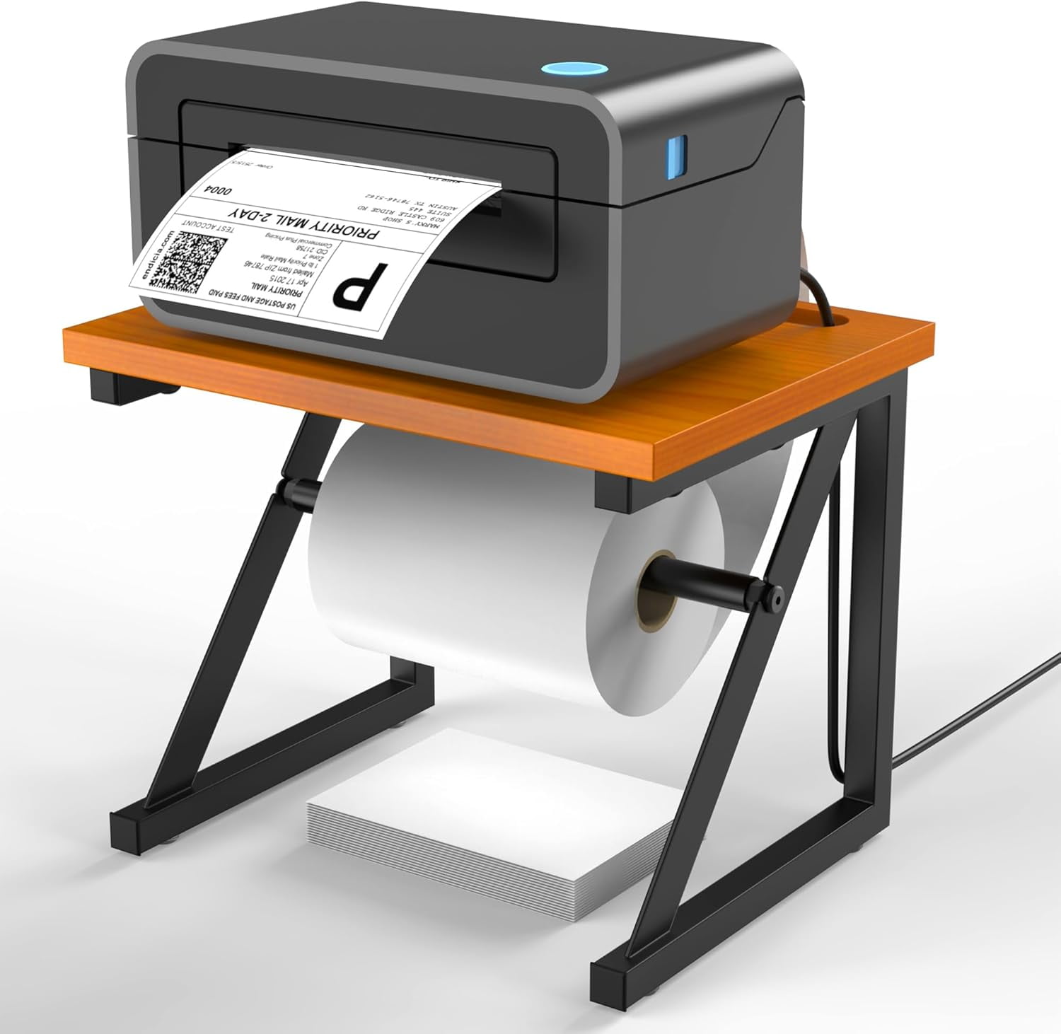 Bybiment Label Holder for Rolls and Fan-Fold Labels, Shipping Label ...