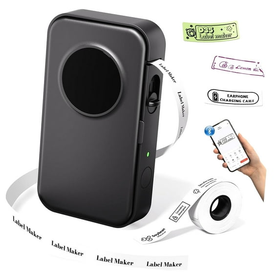 Bybiment Label Maker-D35 Labeler, 2025 Upgraded Version, Bluetooth ...