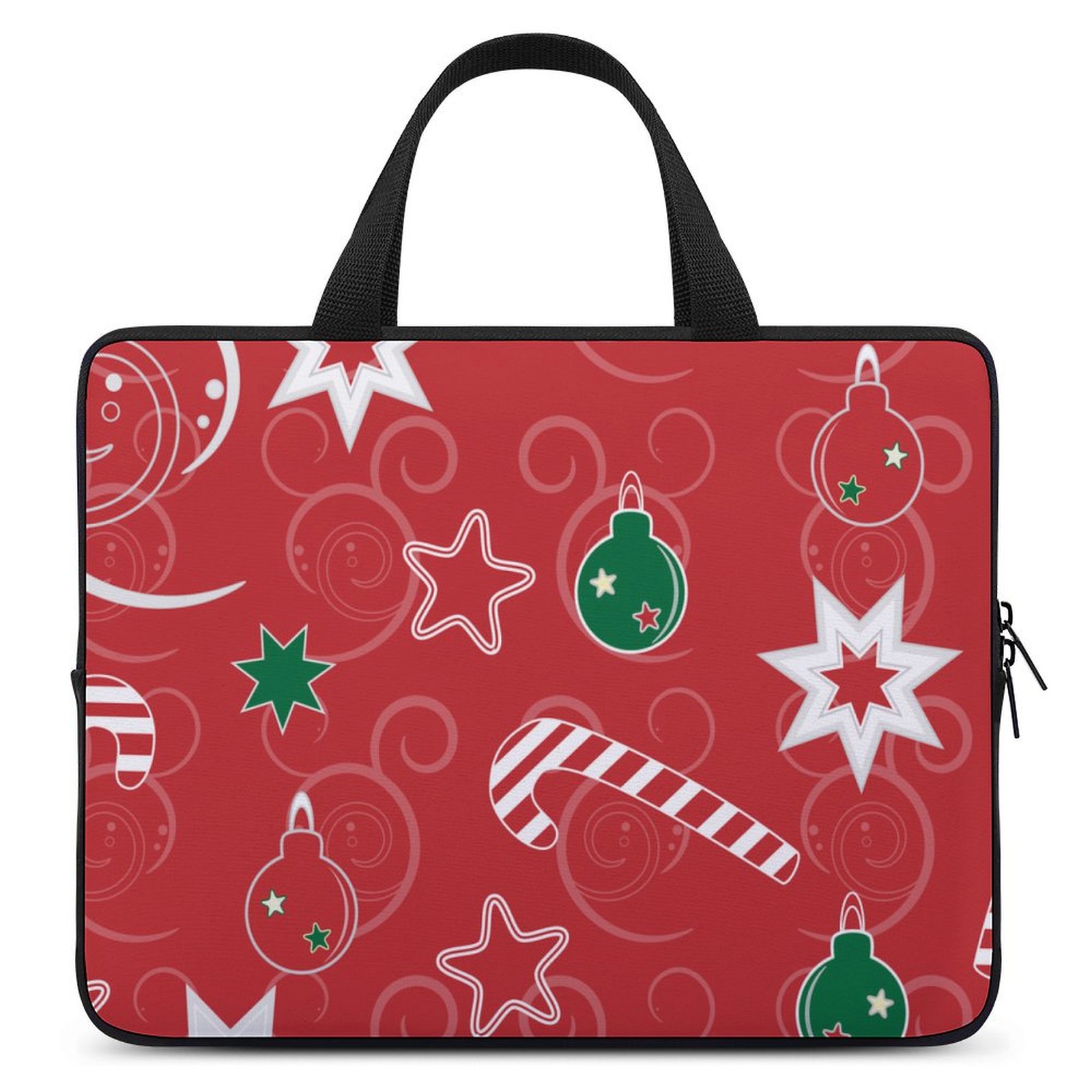 Bybiment Laptop Bag 15 Inch, Christmas New Year Pattern Waterproof