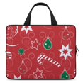 Bybiment Laptop Bag 15 Inch, Christmas New Year Pattern Waterproof