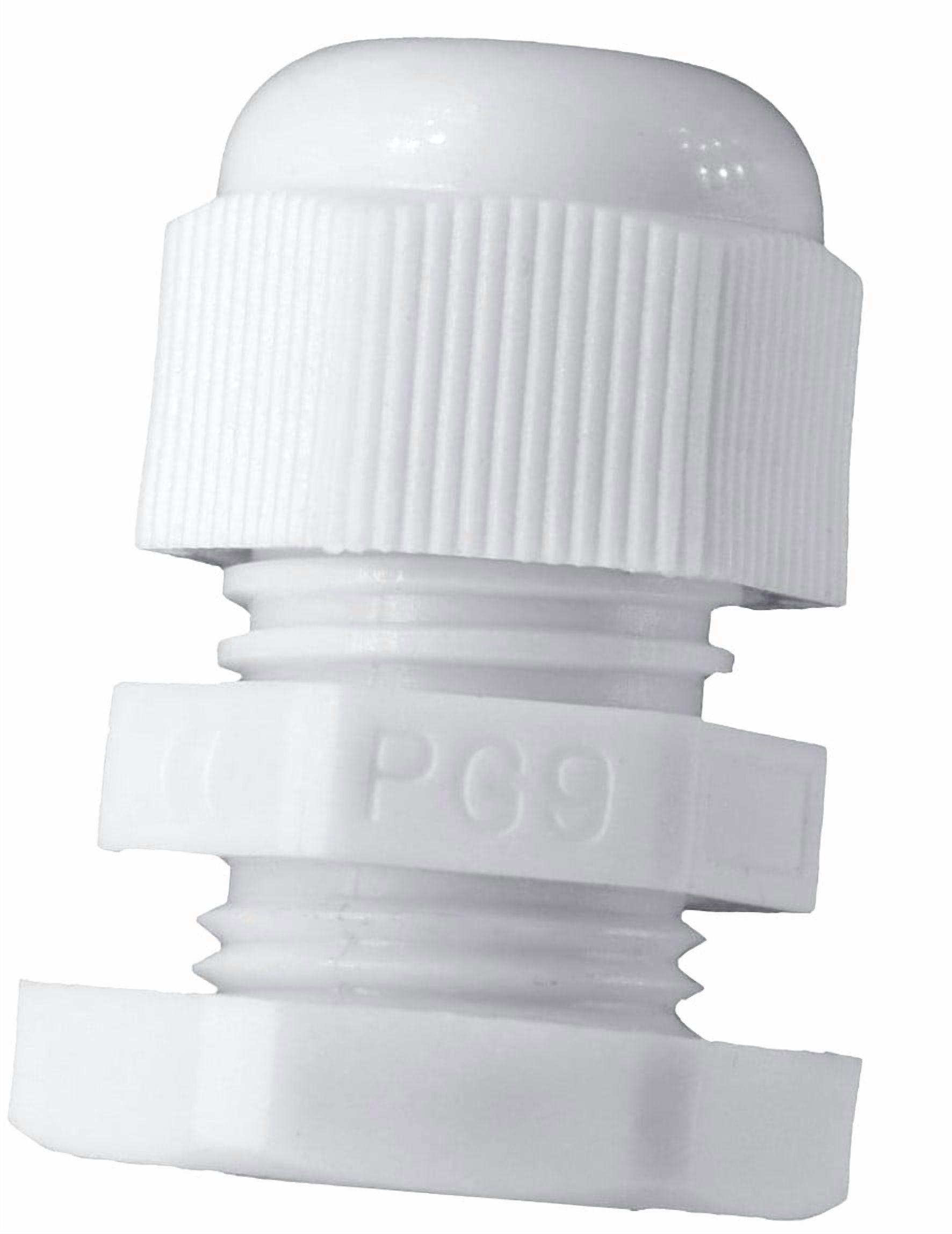 Bybiment PG9 Cable Gland - 20 Pieces White Plastic Nylon Wire Glands ...