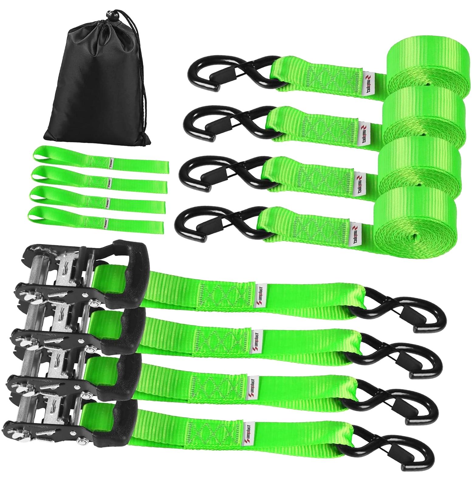 Strap For Rack Bybiment Ratchet Straps Collection 4 Set 10 Feet 4400 LB 1.5 Inch Strap ...