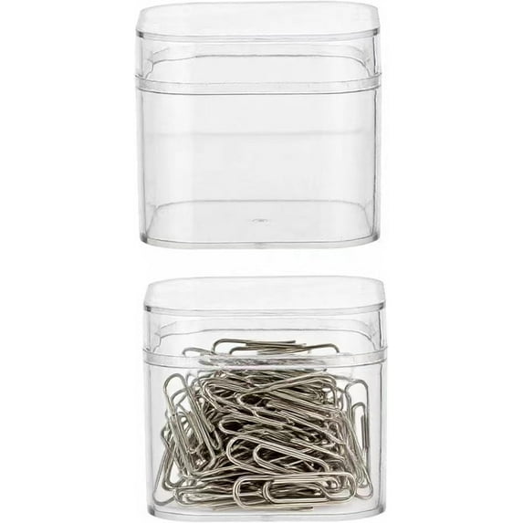 Bybiment Small Acrylic Box Plastic Square Cube Small Plastic Square ...