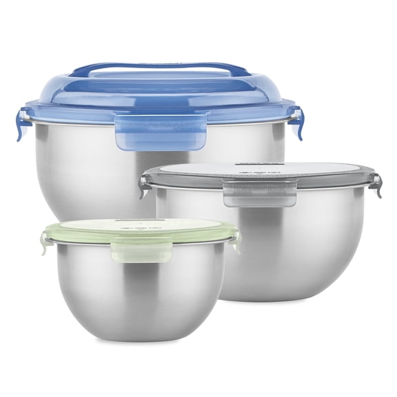 Pyrex 6-pc Stainless Steel Mixing Bowl Set
