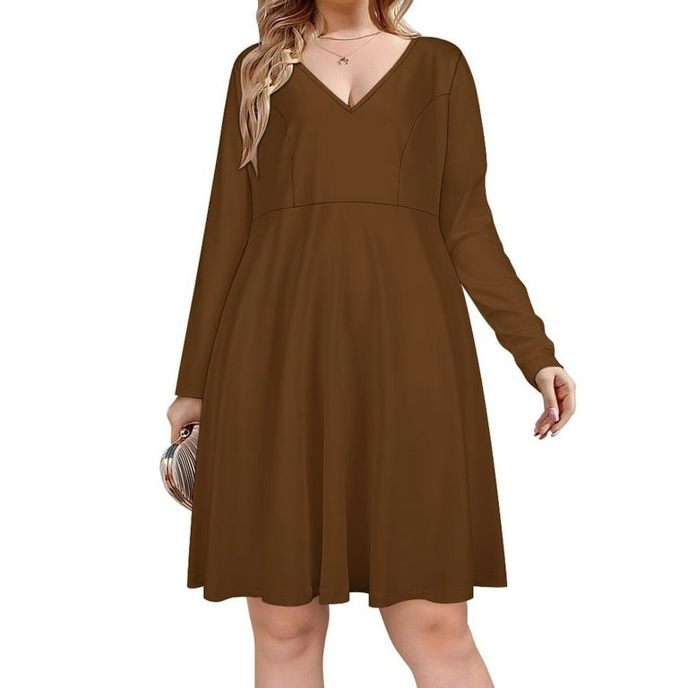 Long Sleeve Checks Colorful Midi Dress Long Sleeve Checks Colorful Midi Dress