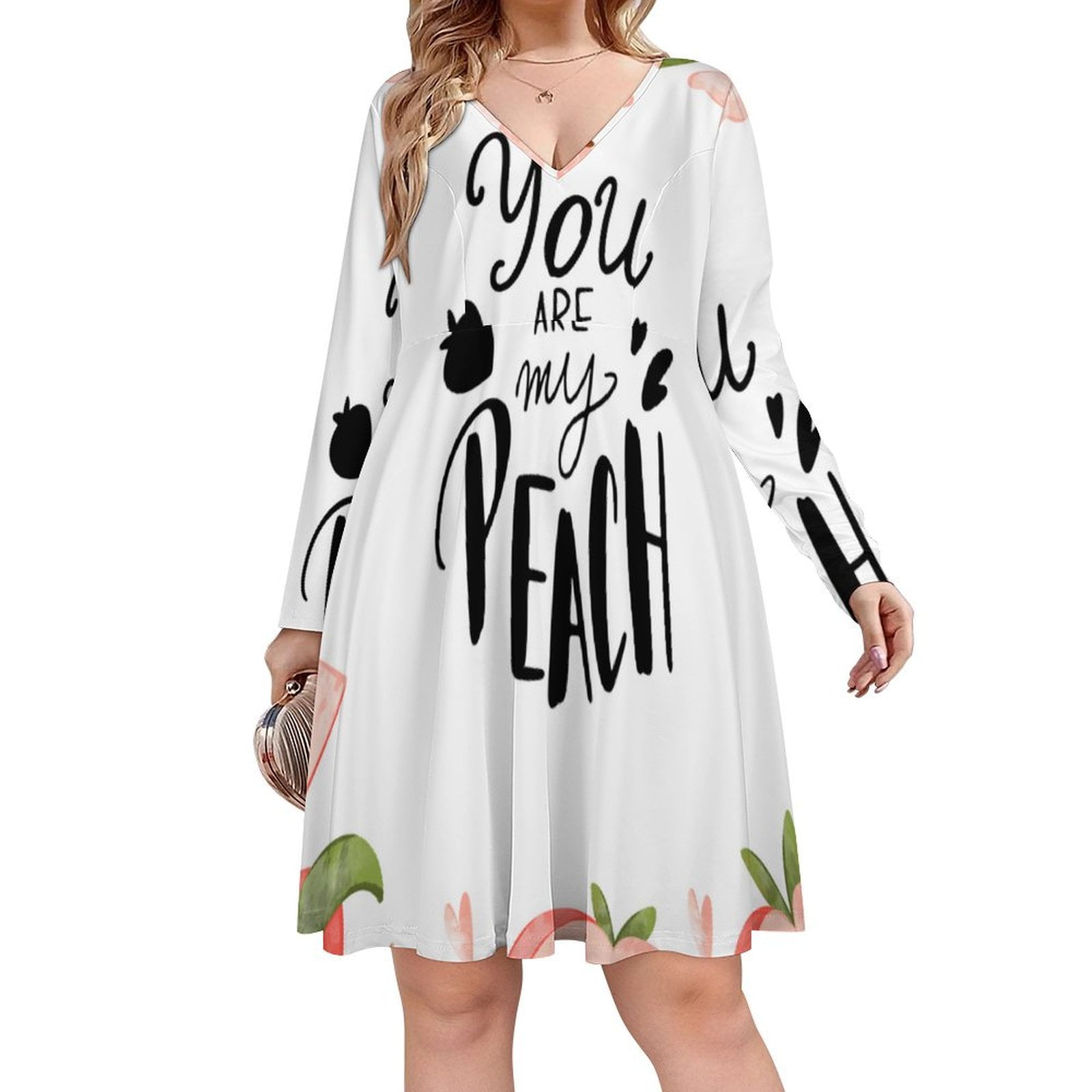 Bybiment Women's Plus Size Midi Dresses, Packaging Digital Art Cute