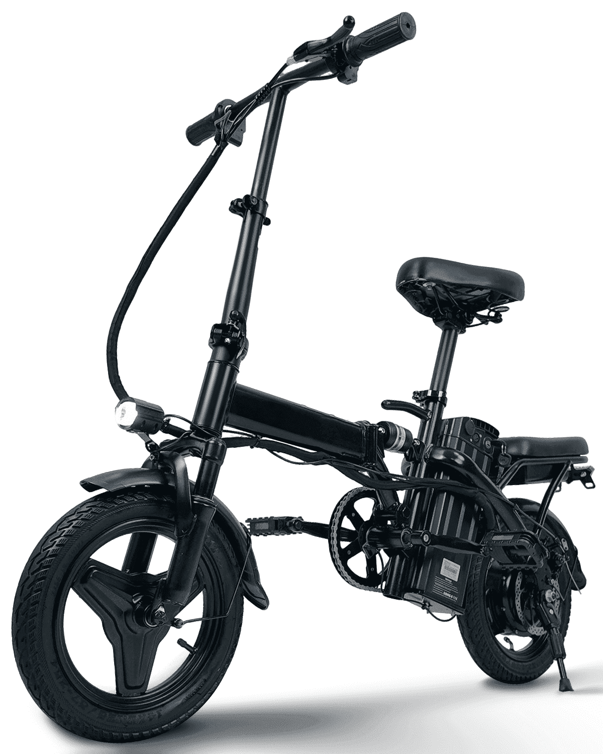 Bycyla Electric Bike for Adults,500W Brushless Motor Ebike with 48V 12Ah Removable Battery,14" Folding Ebike, Multi-Shock Absorption,Commuter Electric Bicycle,UL2849