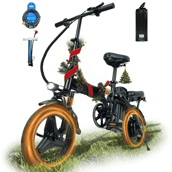 Bycyla Electric Bike for Adults, Ebike,14" Folding Electric Bike 500W Motor,576Wh Built-in Battery 20MPH,20+Miles,Multi-Shock Absorption,Commuter City E-Bike,E Bike with Front Suspension,UL2849