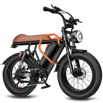 Electric Bike for Adults,1500W Peak Motor,30mph,50 Miles,20'' Fat Tire Ebike,48V 15AH Removable Battery,Full Suspension,7-Speed EBIKE,Moped Style Ebike for All Terrain Electric Dirt Bike,UL 2849