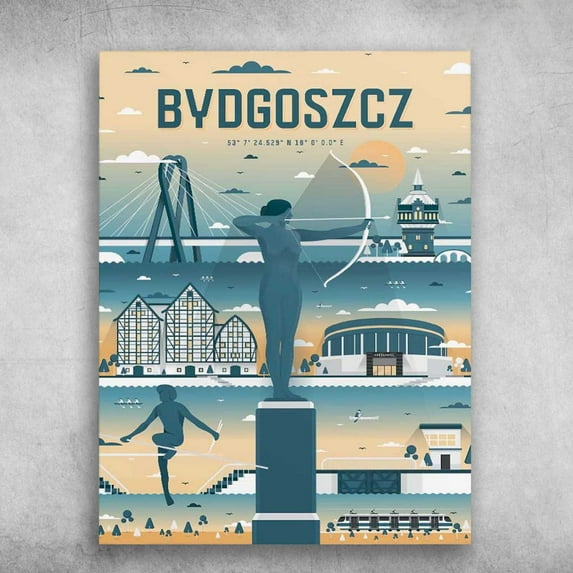 Bydgoszcz Poster, City in Poland, Bydgoszcz Lover 16 x 24 Inch Poster