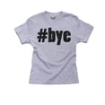 thumbnail image 1 of #Bye - Graduation Tweet - Funny Girl's Cotton Youth Grey T-Shirt, 1 of 2