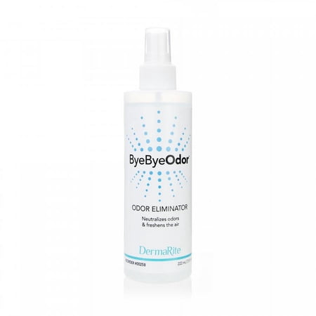 ByeByeOdor Deodorizer, Fruit Scent, 7.5 oz. Pump Spray Bottle, 48 Count