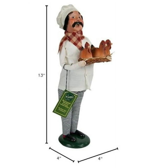 Byers' Choice 3 French Hens Chef Caroler Figurine 733 from The 12 Days