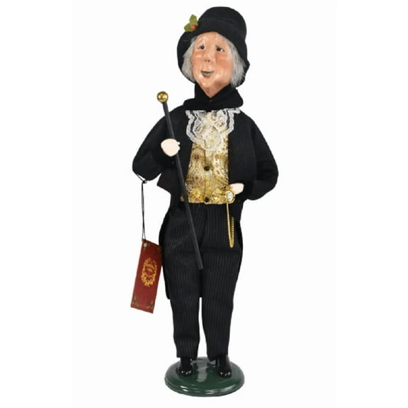 Byers' Choice Happy Scrooge Caroler Figurine 2125B from The A Christmas Carol Collection
