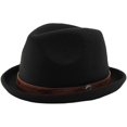 thumbnail image 1 of Byfri Black Classic Wool Bowler Hat, Victorian Style Round Top Cap for Themed Events, Black 56-58cm, 1 of 7