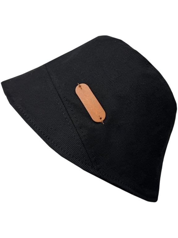 Black EMF Radiation Protection Bucket Hat, Silver Fiber Lined Sun Cap for Daily Wear, Black One Size