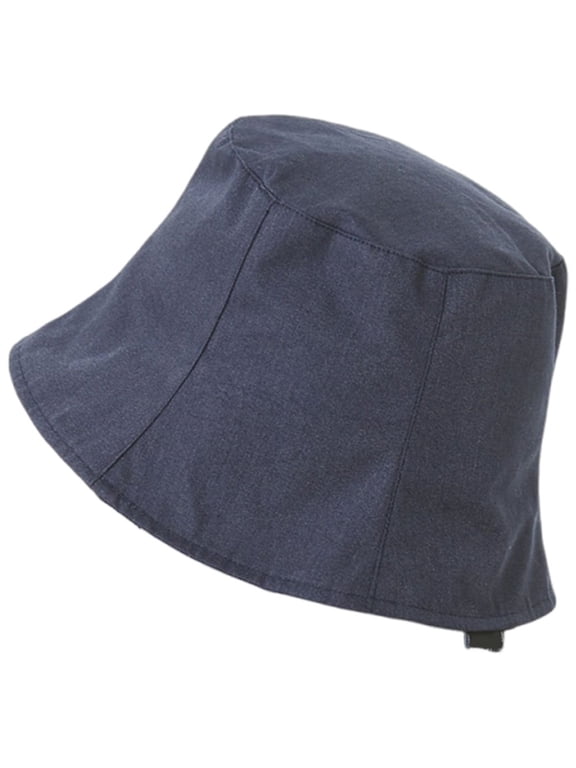 Blue-Pink Double-Sided EMF Protection Bucket Hat, Reversible Sun Cap for Daily Wear, Blue-Pink 56-58cm