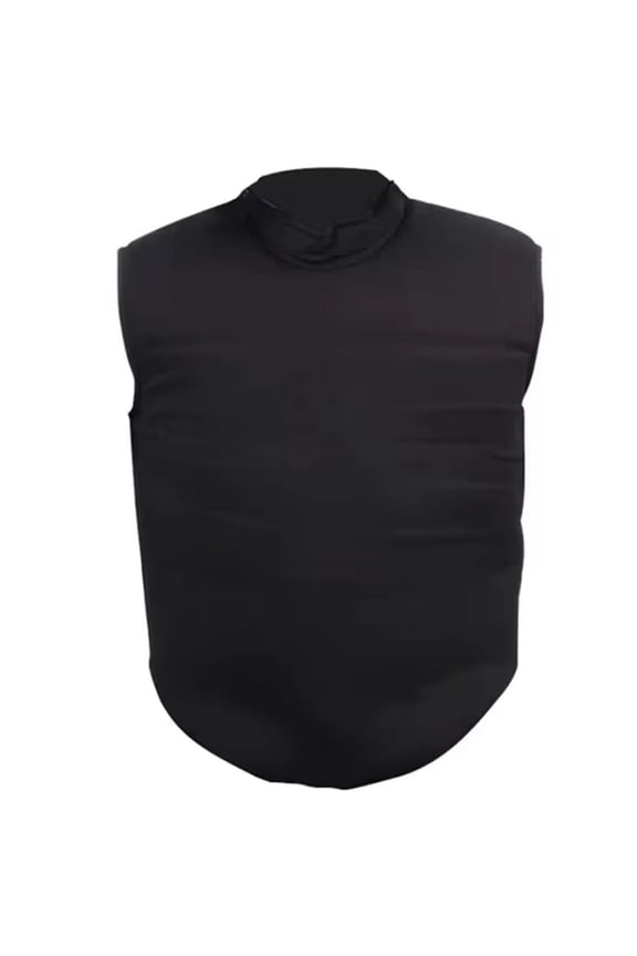 Canvas Padded Fencing Coach Vest Professional Training Sleeveless Jacket Black Size M