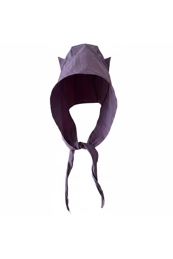 Devil Horn Quick Dry Sun Hat with Neck Flap for Cycling Beach Outdoor Wear One Size