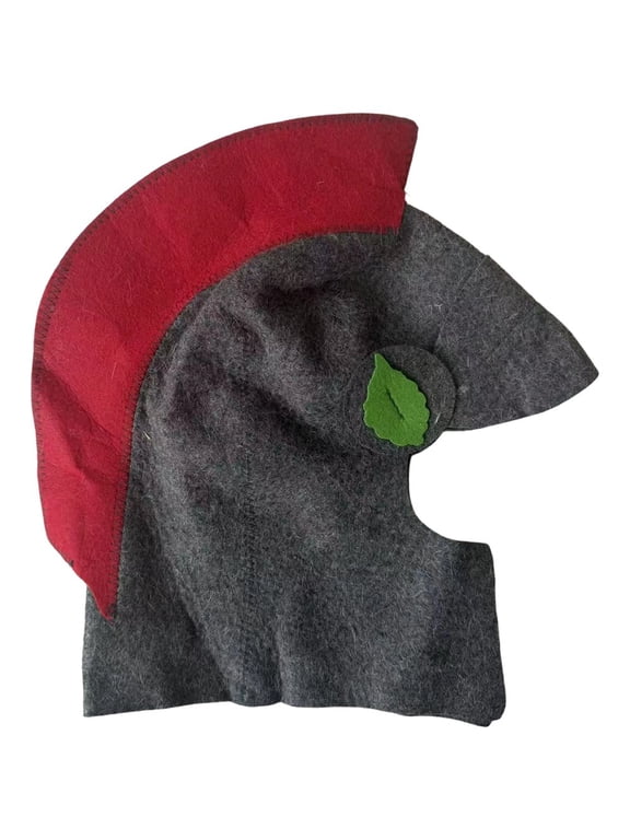 Felt Sauna Hat Roman Gladiator Helmet Heat Resistant Grey 36x23cm 1Pc