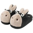 Byfri Fuzzy Donkey Slippers Memory Foam Warm House Shoes Gray Size 38 ...