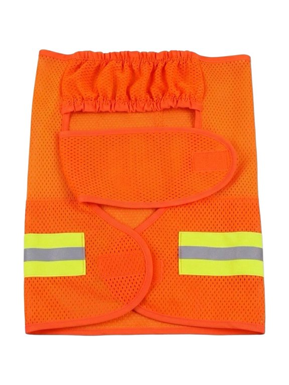 Hard Hat Sun Shade Full Brim Neck Face Shield Hi Vis Orange 36cm 1Pc