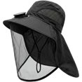 thumbnail image 1 of Byfri Mosquito Net Sun Hat with Solar Fan Wide Brim Fishing Hat for Outdoor Camping Dark 58-60cm, 1 of 7