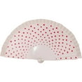 thumbnail image 1 of Byfri White Spanish Double-Sided Dot Folding Hand Fan Vintage Style for Dance Photo Prop 9.06inch, 1 of 7