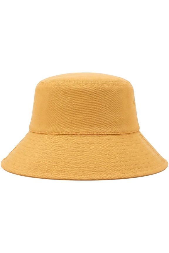 Yellow EMF Radiation Protection Bucket Hat, Silver Fiber Lined Sun Cap for Daily Wear, Yellow 58cm
