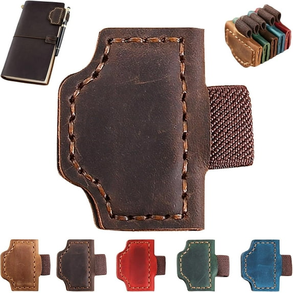 Bygone Mark Bookmark with Pen Holder, Personalized Magnetic Leather Bookmark with Pen Holder, Magnetic Bookmarks for Reading Women Book LoversTravelers Notebook Journal Covers