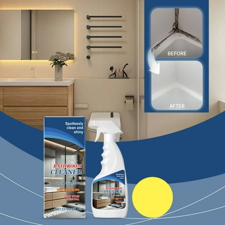 Powerful Bathroom Descaling Cleaner 237ml - Removes Water Stains, Lime & Calcium Buildup - Effective Surface Purifier for Tubs, Tiles & Sinks - Easy-to-Use Stain Remover & Cleaner