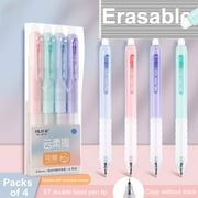 Byikun 40Ml Press The Erasable Pen Core 0.5 Crystal Blue Easy to Rub Hot Erasable Charcoal Erasable Black Erasable Pen Father Day Gifts for Dad