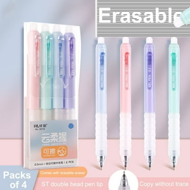 Byikun 40Ml Press The Erasable Pen Core 0.5 Crystal Blue Easy to Rub Hot Erasable Charcoal Erasable Black Erasable Pen Father Day Gifts for Dad