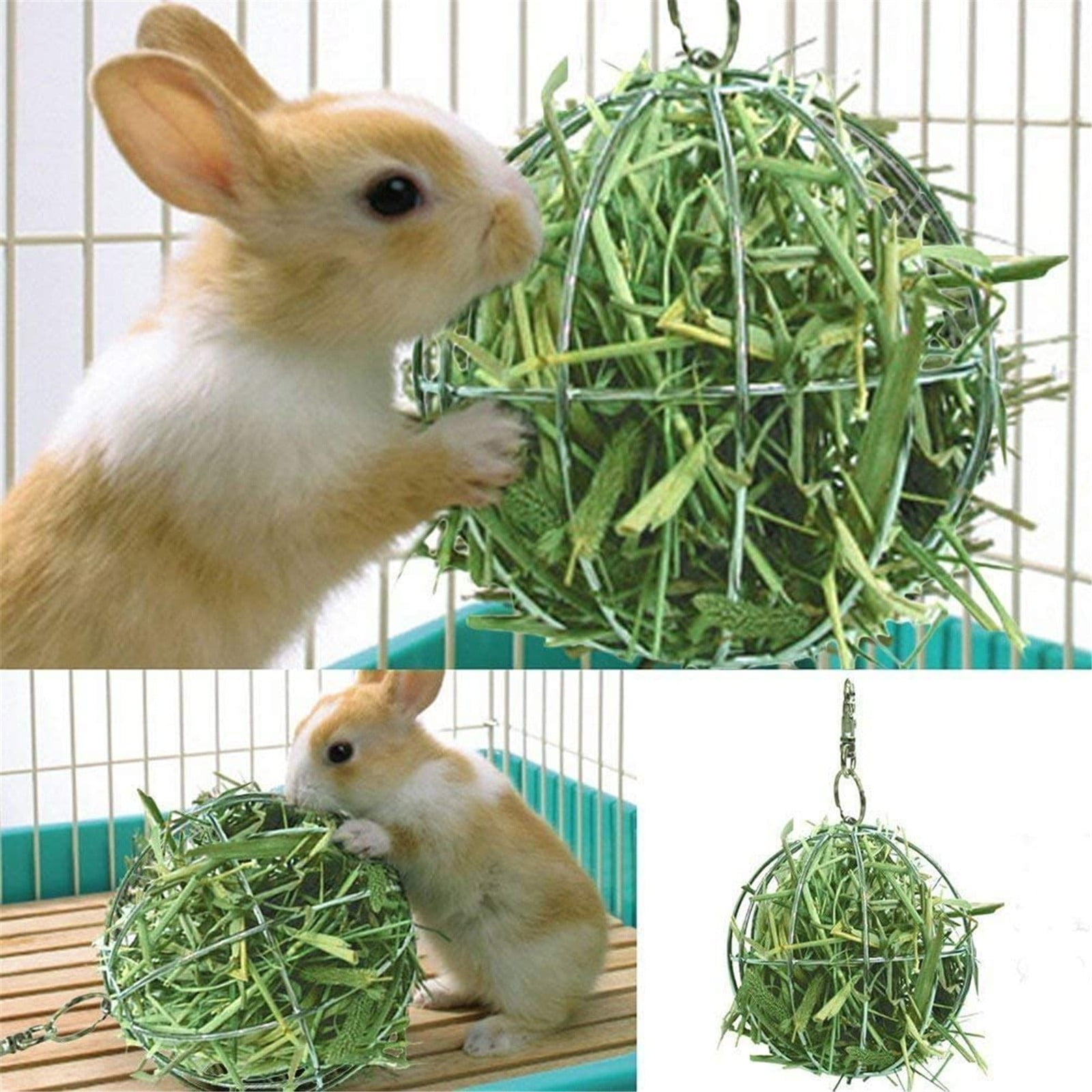 Byikun Grass Can Hang Electroplated Stainless Steel Feeding Grass Rack ...