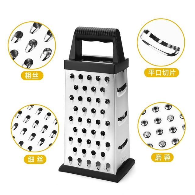 Byikun Mini Grater, Compact Cheese Tool, Stainless Steel Loaf Grater, Multi-Surface Nutmeg Zester, Dishwasher Safe Garlic Shredder, Kitchen Use, Home Cooks, Rust-Free Design