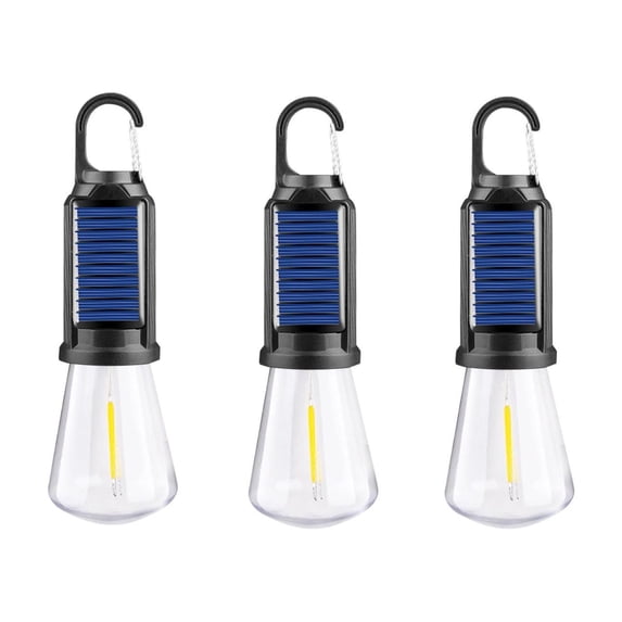Byikun Multi-functional Bulb Lamp, Portable LED Camping Lantern, Lightweight Waterproof Rechargeable LED Light, Survival Kits for Indoor, Outdoor, Home Emergency Light Power Outages, Warm Light