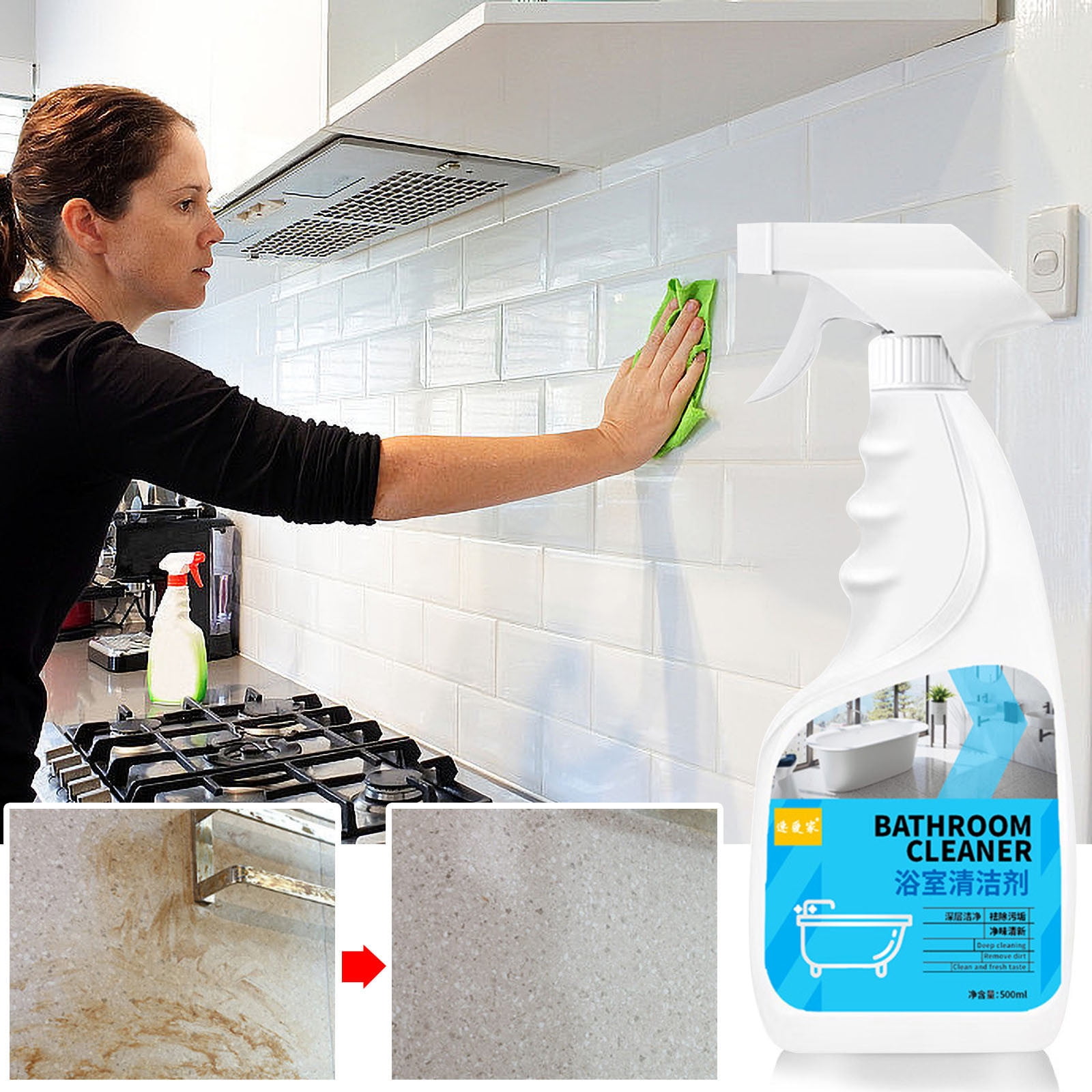 Tile Cleaner for Bathroom & Floor | Grout Cleaning & Dirt Removal | Eco ...
