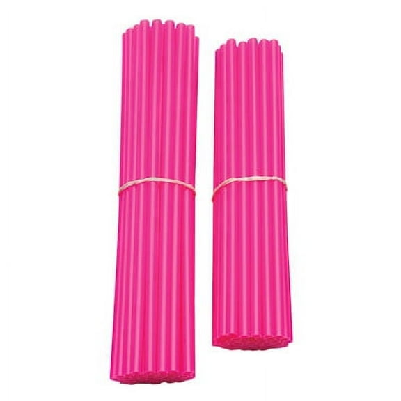 Bykas Dirt Bike Spoke Wraps Neon Pink for Yamaha TW200 1990-2018