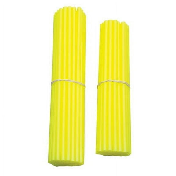Bykas Dirt Bike Spoke Wraps Neon Yellow for Harley-Davidson Dyna Super Glide Sport FXDX 2000-2003